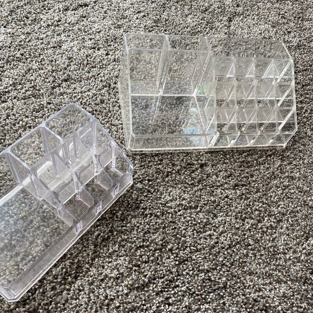 bundle of makeup organizers